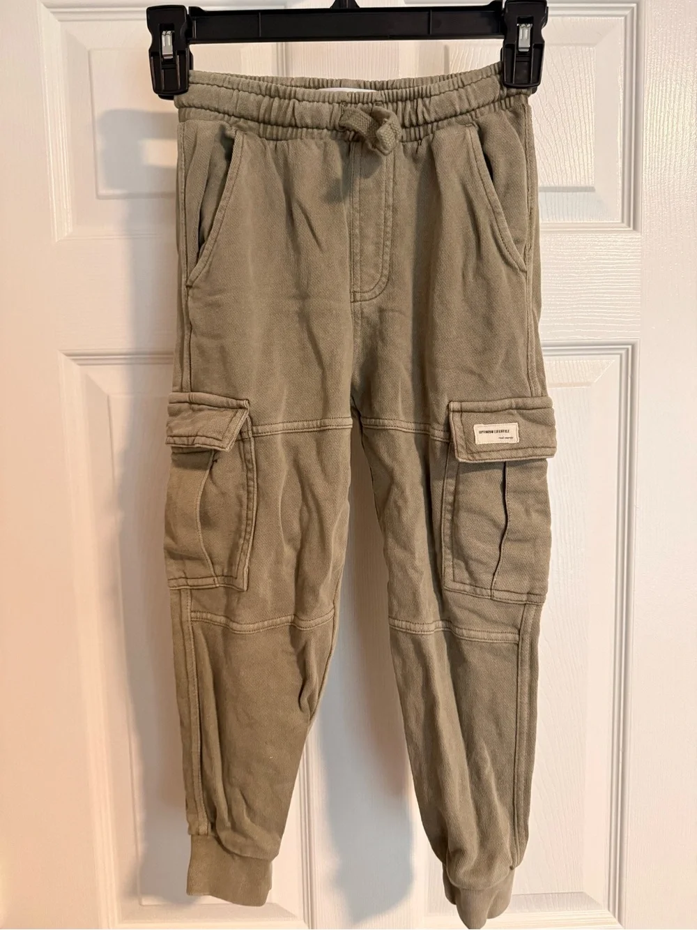 Zara Olive Green Cargo Jogger Pants